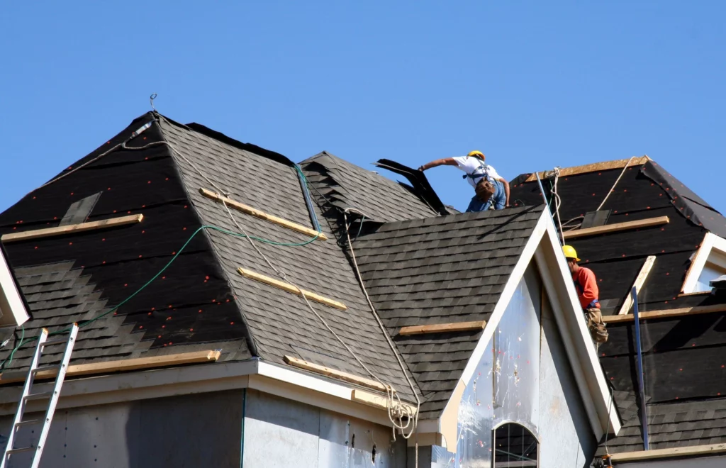 Lifetime quality roofing services on a modern suburban home
